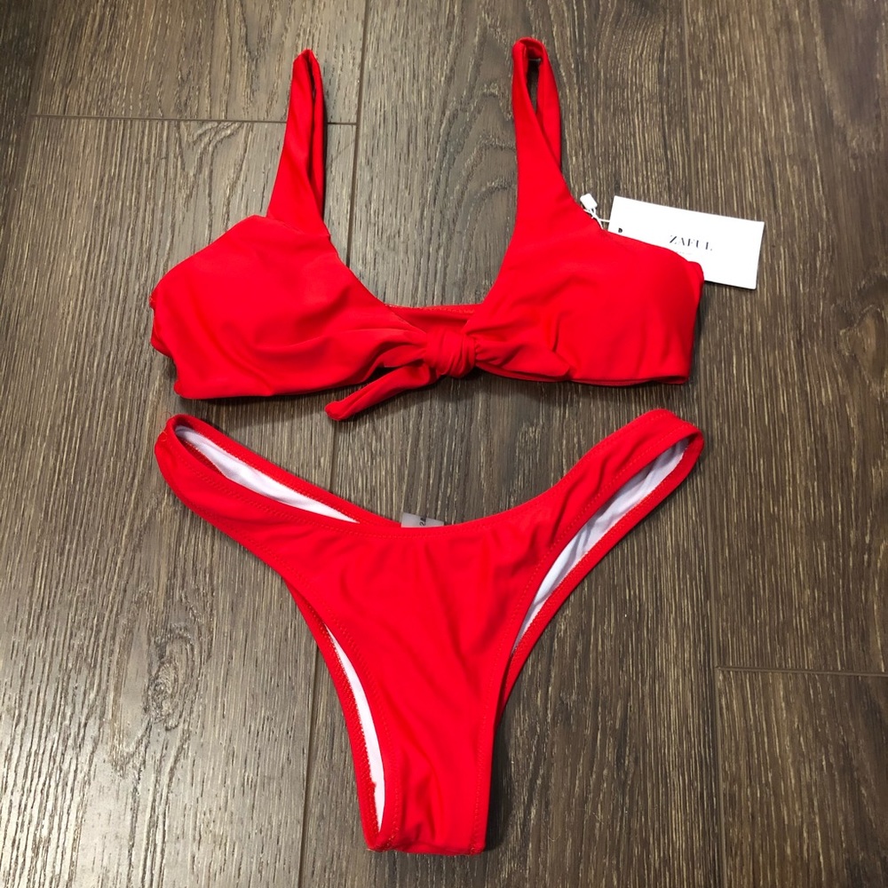 Red Tie Bikini